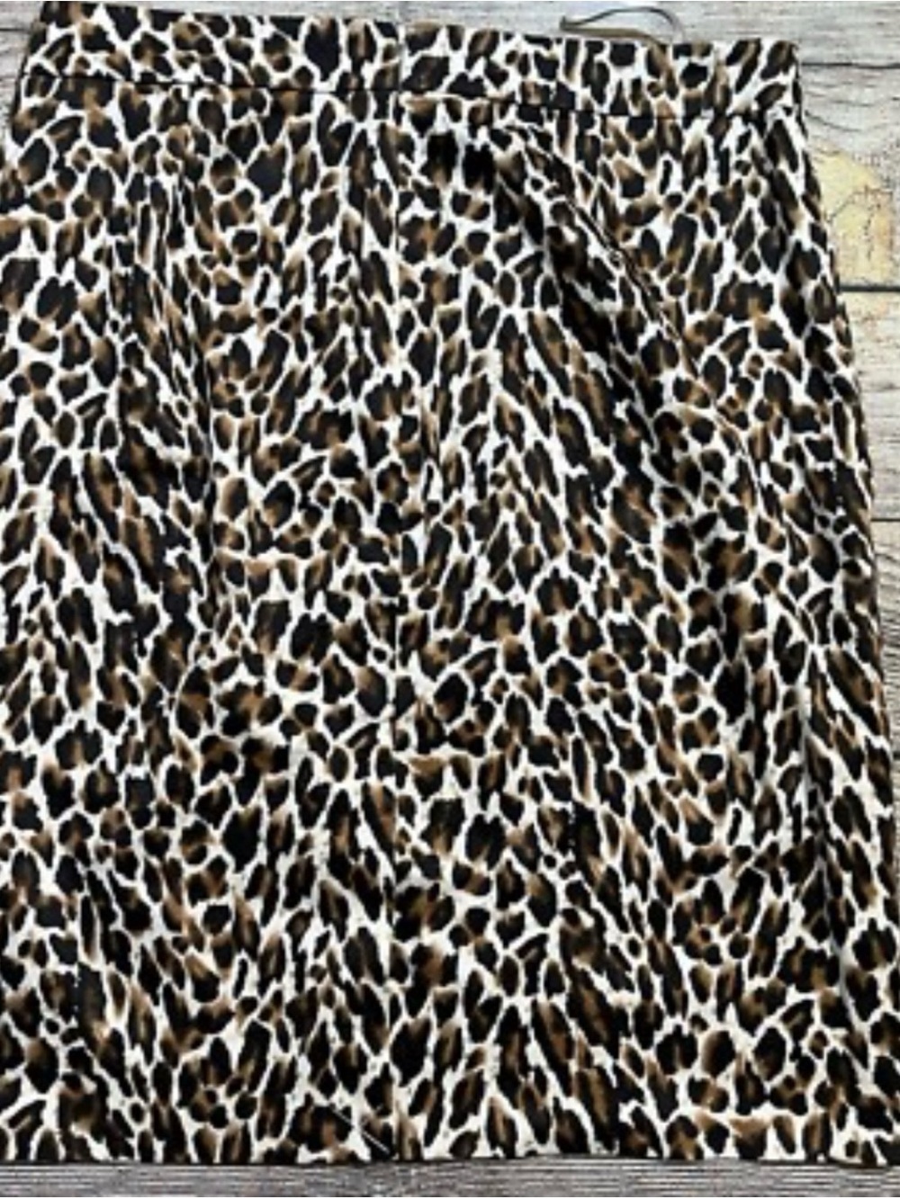 j Crew Leopard Print Pencil Skirt in Brown and Black